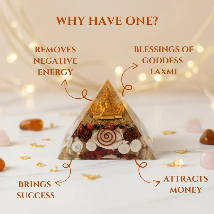 Money Magnet Pyramid | Maha Laxmi Pyramid Yantra – Original Certified